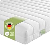 DREAMSTAR Easy Flex | ergonische 7-Zonen Kaltschaummatratze | Öko-Tex Zertifiziert | Härtegrad 2 und 3 (H2 & H3) | Rollmatratze | Made in EU I 180 x 200 cm