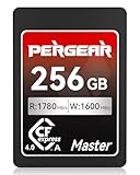 Pergear 256GB CFexpress 4.0 Typ A-Speicherkarte, Bis zu 1780MB/s Lesegeschwindigkeit und 1600MB/s Schreibgeschwindigkeit für 4K 120P, 8K 30P(Master Series), Kompatibel mit Sony Alpha und FX-Kameras