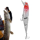 Solio mit mehreren Gelenken, segmentierte Köder | versenkter Wobbler mit mehreren Gelenken mit hohen Haken, langsame Schwimmsignale für Wasser