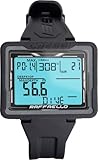 CRESSI Raffaello Diving Computer Black/Grey - Tauchcomputer Unisex mit Großem Rechteckigem Bildschirm mit Hohem Kontrast für Maximale Lesbarkeit der Daten, Schwarz/Grau, Einheitsgröße