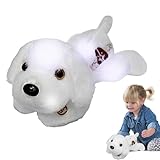 LED-Welpe, beleuchtetes Welpen-Nachtlicht für Welpen, Plüsch, weiches Plüschkissen für Welpen, Hunde, LED-Nachtlicht, für die Schlafenszeit, für Kleinkinder und Kinder, 35,6 cm
