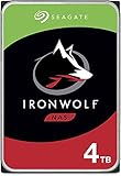 Seagate IronWolf, NAS interne Festplatte 4TB HDD, 3.5 Zoll, 5900 U/Min, CMR, 64 MB Cache, SATA 6GB/s, silber, inkl. 3 Jahre Rescue Service, ST4000VN008