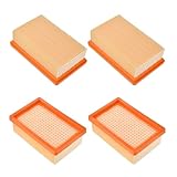 Estelife 4 Stück wd6p filter für Kärcher Staubsauger WD5, WD4, MV4, MV5, MV6, WD6 premium Set für Kärcher Nass-/Trockensauger
