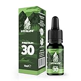 VITAL24 - Premium Nr. 30 extra starkes und hochdosiertes Hanföl mit 10ML - Premium Vital Hanfsamenöl - 100% Natur - Hanftropfen mit Omega 3-6-9