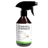 RepellShield® Pfefferminzöl Spinnenspray - 250ml - Ultrakonzentriertes Insektenspray zur Spinnenabwehr - Anti Spinnenspray - Nicht färbend, Innen- & Außenanwendung, Spinnen Stop, Spinnenentferner