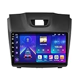 BCBSYCJP Autoradios Auf EIN Android 14-Navi-Display für Chevrolet S10 Isuzu DMAX 2015-2018 Navi Carplay Auto 9 Zoll 2 Din Doppel Din Auto Radio Touch Display mit DSP FM RDS DAB+ Bluetooth