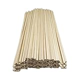 Perfeclan 100 x unbehandelte Holzstäbchen, Hartholzleisten, Lange Dübelleisten, Holzhandwerksdübel, zum Basteln, Modellieren, Spielzeug, Bauen, Schnitzen, 250CM