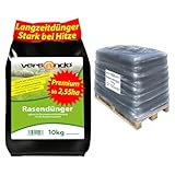 versando 510kg Rasendünger Sommer Langzeit bis 2,55ha: perfekte Nährstoffversorgung, ideal bei Hitze, Trockenheit für dichten grünen Rasen mit Langzeitwirkung - Premium Qualität
