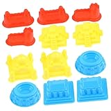 Supvox 30 Stück Teiliges Sandspielzeug Sandburg Bausatz aus Kunststoff für Strand und Indoor Vielseitig Verwendbar Fördert Kreativität und Spielerisches Lernen Zufällige Zufällige Farbe