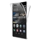 AICEK Huawei P8 Hülle, 360° Full Body Transparent Silikon Schutzhülle für Huawei P8 Case Crystal Clear Durchsichtige TPU Bumper P8 Handyhülle (5,2 Zoll)
