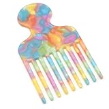 ALLY-MAGIC Y4XCFS Kämme für Locken, doppelseitiges Frisier-Styling, glatt, stabil, langer Zahn, Entwirrung, Hebekamm, Haarstyling-Werkzeug