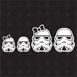 speedwerk-motorwear Star Wars Family with 1 Girl + 1 Boy - Sticker