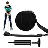 Golf-Trainingsball, intelligenter Ball, Golf-Trainingshilfe, aufblasbarer Schwung-Trainingsball mit Inflatorpumpe und verstellbarem Umhängeband, unterstützt Golfschwung-Trainer, Golfschwung-Assistent