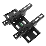 Angoily TV-Aufhänger wandhalterung Fernseher wandhalterung tv universal tv standfuß tv Wand Halterung tv halterungen schlank Montage Universelle TV-Wandhalterung TV-Halterungen Eisen Black