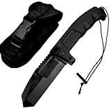 Lius Group Survival Outdoor messer mit scheide,Scharfes EDC Klappmesser hochwertige taschenmesser Alu N690 Stahl,Geschenk für Männer