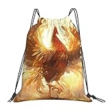 jingong Shine Rooster Freizeit-Rucksack mit Kordelzug, Kordelzug, Yoga-Tasche, Outdoor-Rucksack, weiß, Einheitsgröße