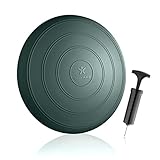 BODYMATE Ballsitzkissen Comfort inkl. Pumpe Midnight-Green 33cm Durchmesser - Balance-Kissen, Sitzballkissen, Luftkissen, Balance Pad - Core-, Fitness-, Reha-, Koordinations- und Rückentraining