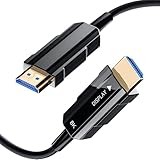 8K Fiber HDMI v2.1 Kabel, 48 Gbit/s, 8K @ 60 Hz, langes aktives Glasfaser-2.1-HDMI-Kabel, 2.1-HDMI-Kabel für HDTV, Spielekonsole, Monitor, Projektor, für Zuhause, Büro, kommerzielle Nutzung (9 m)