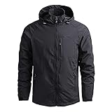 Softshelljacke für Herren Wasserdicht Winterjacke Winddicht Gefüttert Windbreaker Funktionsjacke Outdoorjacke für Wandern Fahrrad Camping Schöne Bescherung