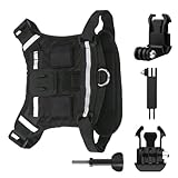 Hundegeschirr für Action-Kamera, sichere Halterung, leichtes Haustierzubehör, Brustgurt, Kamerahalterung, für kleine, mittelgroße und große Outdoor-Spaziergänge, Training, tägliche Reisen, Sport