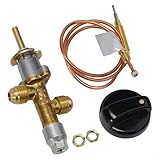 TONIXY Für LPG-Gas-Sicherheitsregelventil mit Thermoelement, 1/2 psi Niederdruckregler für Heizungen und Grills, M8 x 1 Gewinde, 600 mm Länge