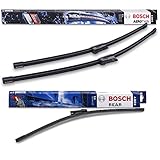 Bosch Scheibenwischer Heckwischer Vorne + Hinten, A244S + A383H, Wischer Scheibenwischerblätter Set für Frontscheibe und Heckscheibe