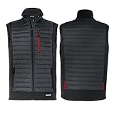Uvex tune-up Herren Hybridweste - robuste Arbeitsweste - für Arbeit und Freizeit - Schwarz/Red - XL