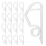 happymas 50x Halter für Lichterketten & Clips für Lichtvorhang Halterung & Befestigung - Haken & Dachrinnenhaken an Weihnachten