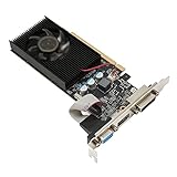 VBESTLIFE 1 GB Grafikkarte, DDR3 64 Bit GPU, PCIE 2.0 Desktop-Computer Gaming Grafikkarte mit HDMI, DVI, VGA Anschlüssen (1GD3 64BIT)