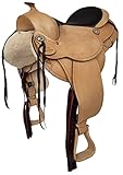A&M Reitsport Westernsattel Austin ECO aus Büffelleder hoher Qualität Neu, Größe:16 Zoll
