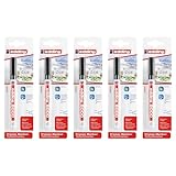 Edding Spezialmarker 8000, gefroren, 1 mm, Schwarz, 5 Stück