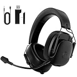 Gvyugke 2,4GHz Wireless Gaming Headset mit Mikrofon für PS5/PS4/PC, Type-C/A/Bluetooth 5.3, Gaming Kopfhörer Kabellos für Switch, Mac, 45 Stunden Akkulaufzeit, 3,5 mm Kabelmodus für die Xbox-Serie