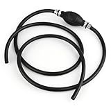 QOUBNIC Benzinpumpe Handpumpe, 8mm*1.9M Transferpumpe Gummi Ölabsaugpumpe für Flüssigkeits Kraftstoffe Benzin Wasser Öl