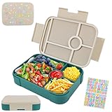 LWMTT Brotdose Kinder mit Fächern,brotdose mit unterteilung, Kinder Brotdose Schule 1L/1000ML,100% BPA Frei, Auslaufsichere Brotdose mit 5 fächer,Brotdose Schule für Mädchen & Jungen