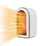 Heizlüfter - 1200W Keramik Heizlüfter Leise - Mini Heizungslüfter - Elektroheizung Heizung Heizgeräte mit Zwei Leistungsstufen Kleine Elektroheizung für Betrieb im Büro, Wohnzimmer, Schlafzimmer