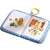 Fotoalbum zum ersten Jahr des Babys | Fotobuch für Babys - Andenken aus Stoff mit Spiegel für Eltern, Familie, Geburtstag, Kinder