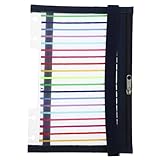 Housoutil Reißverschlusstasche Mehrzwecktasche B Notebook Aufbewahrungstasche Ordnertaschen klein Notebook-Hülle Notizbuch Binder austauschbare Ordnertasche Notizbuchtasche Plastik Black