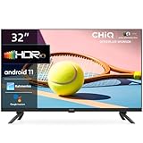 CHIQ Fernseher L32G7L,Smart TV 32 Zoll, HD, Android TV, Google Assistant HDR,WiFi, Netflix, Prime Video,YouTube, Triple Tuner(DVB-T2/T/C/S2), HDMI/USB, Dolby Audio, Schwarz