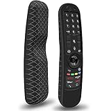Silikon Hülle Schutzhülle für LG MR21GA MR21GC MR22GN MR22GA MR23GA MR24GA Magic Remote Fernbedienung mit NFC Cover Case Anti-Rutsch Stoßfest Silikonhülle für LG Smart TV Voice Remote Control(Schwarz)