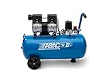 ABAC Geräuscharmer Luftkompressor EASE-AIR 50, Ölfreier Luftkompressor, Maximaler Druck 8 Bar, Leistung 1 PS, 50-Liter-Tank, Geräuschpegel 59 dB