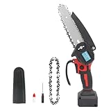 ANUPTTA 6 Zoll Mini Kettensäge, Ersatz für Einhell Einhand Kettensäge, Kabellose Motorkettensägen, Kleine Handkettensäge zum Schneiden von Bäumen(nur Werkzeug)