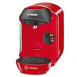 Bosch TAS1253 Tassimo Multi-Getränke-Automat VIVY (kompakte Gerätemaße, Getränkevielfalt, vollautomatische 1-Knopf-Bedienung), Just Red
