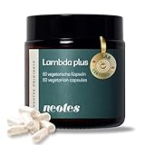 neotes Lambda Plus mit Leucin, Vitamin B6 & Niacin – Hochdosierte Aminosäuren-Formel als Patentierter Fatburner & Stoffwechselbooster Made in Germany - Vegan - 60 Kapseln