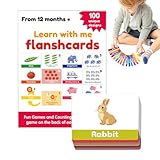 Buchstaben Und Zahlen Lernkarten - Vokabelkarten Set Mit 100 Stück - Frühförderung Vorschulaktivitäten Lernmaterial Für Kinder Ab 1 Jahr