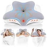 NVKHG Memory Foam Kissen Ergonomisches Nackenkissen Kopfkissen, Memory Foam Pillow Kopfkissen für Seiten, Rücken & Bauchschläfer zur Verbesserung der Schlafqualität,62x41x13/11cm