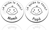 FANAOREN Babygeschenk, Geschenk für Neugeborene, Mädchen, Entscheidungsmünze für neue Eltern, Geschenk für Neugeborene, originelles Schwangerschaftsgeschenk, Erstlingsgeschenke (Silber)