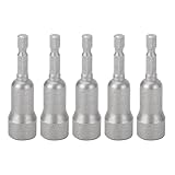 5-teiliges Flügelmutter-Schraubendreher-Bit-Set, 4 mm, 1/4-Zoll-Sechskantschaft, Elektrowerkzeug zum Anziehen und Lösen von Schrauben, Haken, Drähten, ideal für Metall