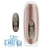 Ipl Geräte Haarentfernung Mit Saphir-Kühltechnologie, 9-stufiger Energieeinstellung Und Intelligenter Behandlungstechnologie, Geeignet Für Körper, Bikinizone und Gesicht,Unbegrenzte Blitzanzahl