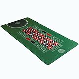 Bullets Playing Cards - Roulette Matte - Verschiedene Größen - Double 0 oder Single 0 (Double 0, 160 x 80cm)