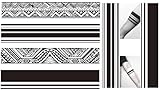6 Blätter Temporäre Armband Tattoos Maori Tribal Fake Arm Tattoos Armband